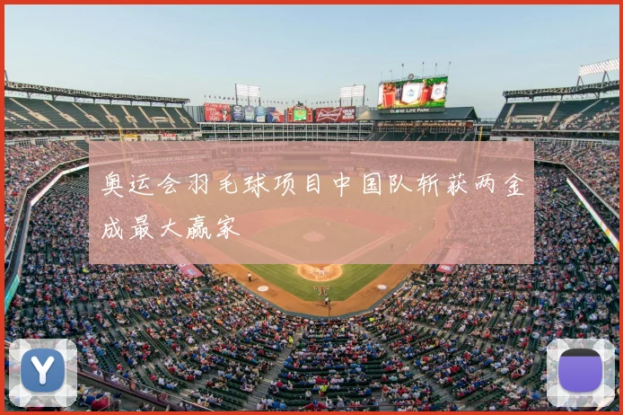 奥运会羽毛球项目中国队斩获两金成最大赢家